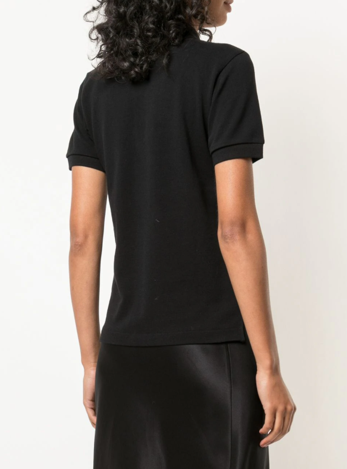 Women's Polo Shirt Red Heart - Black-[-Comme des Garçons Play-4