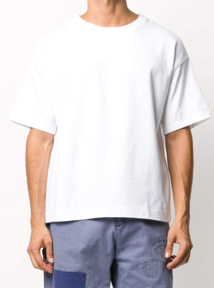 logo print T-shirt - white