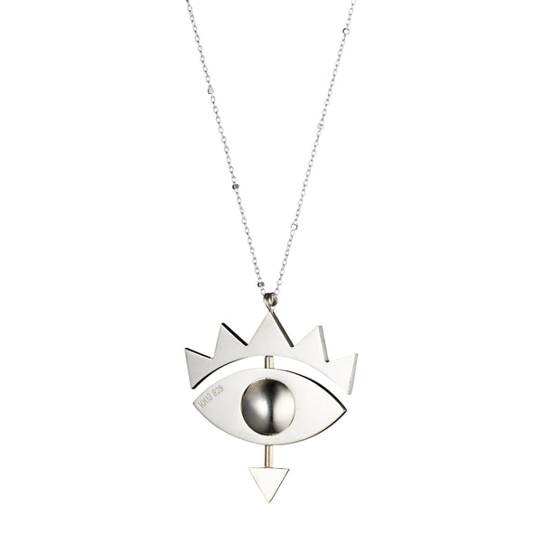 Small Eye Necklace - Silver