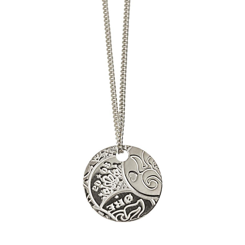We Necklace w/coin - Silver