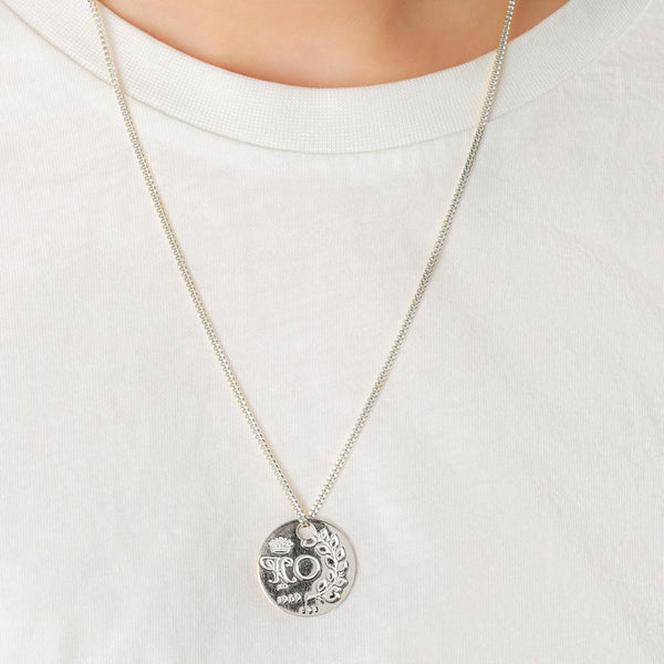 We Necklace w/coin - Silver