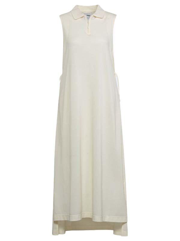 Pique Tank Dress - Cream White